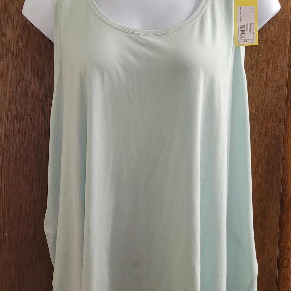 Mint Green Sleeveless Women's Top